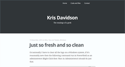 Desktop Screenshot of krisdavidson.org